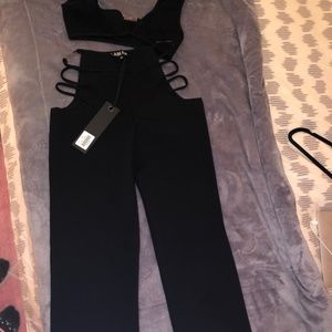 Black I.am.gia Lucid top and bottom